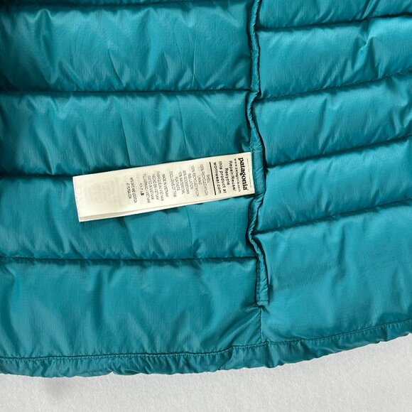 Patagonia Down Sweater Vest Blue Puffer Women Size XL - Picture 9 of 12